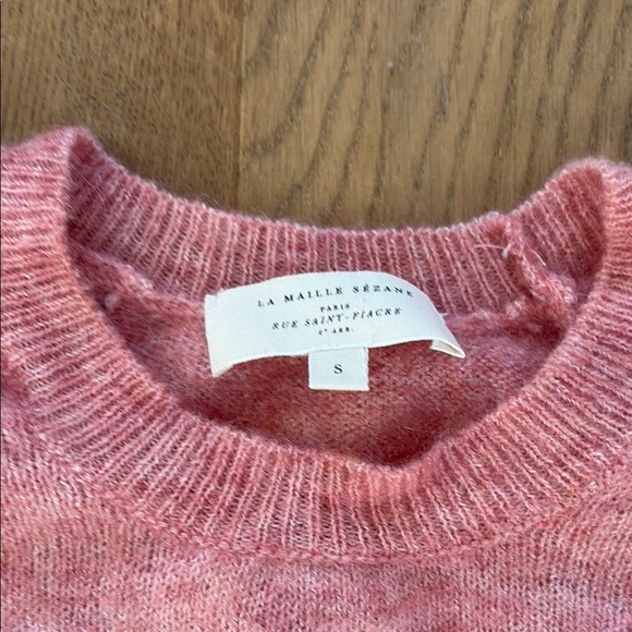 Sezane Louise Jumper Blush Long Sleeve Sweater Size Small - Picture 2 of 5
